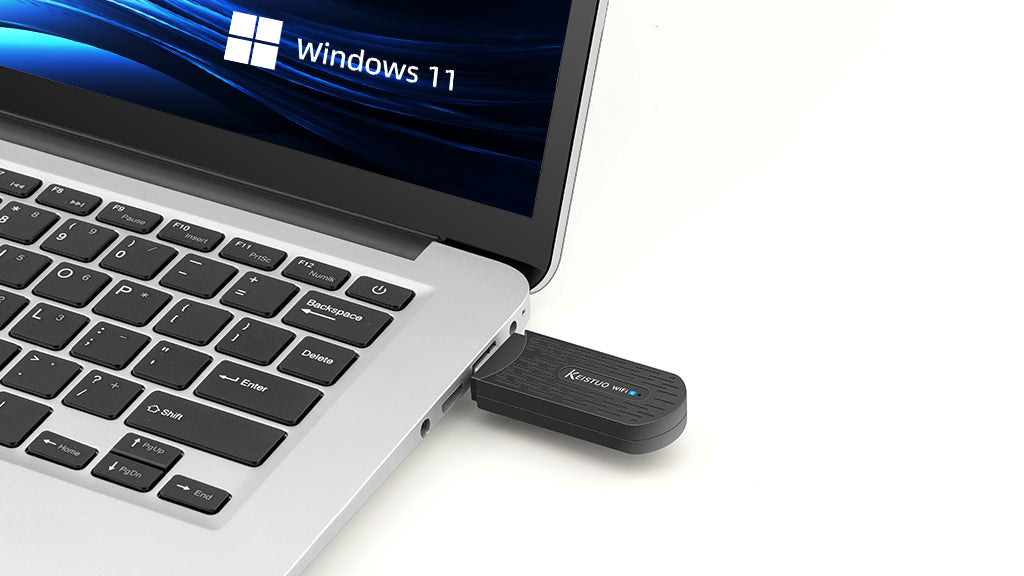 AX1800 USB WiFi Adapter for Desktop PC, WiFi 6 Adapter Dual Band 5GHz/2.4GHz, USB 3.0 Wireless Adapter for Computer Laptop, WPA3 Security, Supports Windows 10 and Win 11, with Built-in Driver